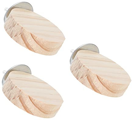 YARNOW 3stücke Vogelsitzstangen Naturholz Kreative Sprungbretter Für Vögel Für Papageien Wellensittiche Und Kleintiere Pflegeleicht Und Platzsparend Spiel Und Ruheplatz Für Aktive