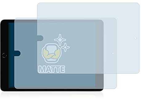 BROTECT Entspiegelungs-Schutzfolie für Apple iPad 10.2 2021 (im Querformat, 9. Gen.) (2 Stück) Matte Displayschutz-Folie, Anti-Fingerprint