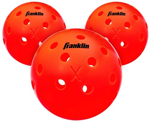 Franklin Sports Outdoor Pickleballs - X-40 Pickleball Balls - USA Pickleball (USAPA) Approved - US Open Ball