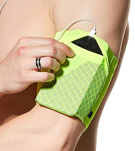 Armtasche für Herren – Handy-Armbänder unter 15,2 cm (6 Zoll) Telefon-Armtaschen mit reflektierendem Muster – Armbänder, Übungsarmband, Band für Erwachsene, Frauen, Männer Lear-au