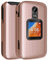 Nakedcellphone Schutzhülle für Alcatel TCL Flip-2-Handy (2022), schlanke Hartschalen-Schutzhülle für T408DL / TFALT408DCP, Roségold, Rosa