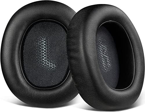 SOULWIT Almohadillas de Repuesto para JBL Everest Elite 750 (Modelo 750NC: V750NXT) Auriculares,con Espuma de Alta Densidad para el Aislamiento del Ruido, más Suave de la proteína de Cuero-Negro