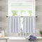 Icegrey Rideaux Brise-bise Rideaux Courts Opaques avec œillets pour Cuisine, Salle à Manger, Salle de Bain, Petite fenêtre, Blanc, 70Lx60H cm (1 Panneaux)