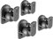 RICOO Lautsprecherwandhalterungen 4-er Set Halterung Lautsprecher Wandhalterung Universale Boxenhalterung LH028-B Wand-Boxen Lautsprecherhalterung Schwenkbar Neigbar Wandhalter Speaker Wall Mount