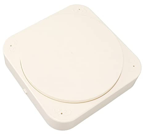 Rotating Cake Display Stand, Electric 8 Inch Automatic Rotating Turntable with Music and Trays Battery Operated Serving Cake Plate Dessert Display Table for Wedding Birthday (with Music)