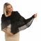 PashminaShine- Tiefschwarz-Schal Damen Herren Umslagtuch l Modal | 185 x 85 cm l Stola l Mode | Made in Italy | Pashmina | Damen schal | Wrap | Eco Modalstoffe
