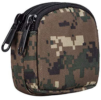 Griwiuiowe Kleine Außentasche,Minigeldbeutel-Organisator Armee Gear(Wasserdicht)(Dual Layer) Nylon Utility Gadget Outdoor Gürteltasche Für Change Men Women(Digital Camo)