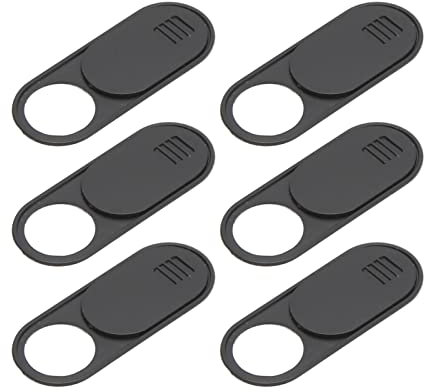 6PCS Auto Dünne Kamera-Gleitabdeckung Innenkabine Kamerablocker Ersatz für Model 3 Y Kamera-Gleitblocker Autokabine Kamera-Gleitabdeckung Kamerablocker Webcam-Abdeckung
