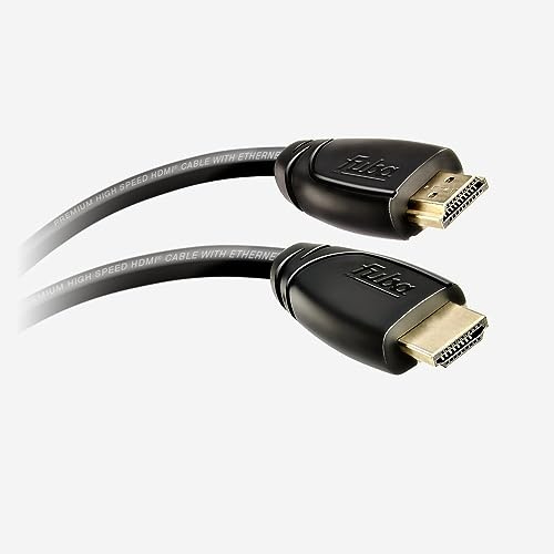 Fuba Premium High Speed 4K HDMI Kabel 1m schwarz - 4K@60Hz 3D - für PS5/X-Box/Switch/TV-Geräte/Receiver - kompatibel mit HDMI 2.0, High Speed mit Ethernet (unterstützt ARC/HEC, HDR, HDCP 2.2)