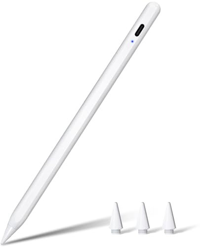 Pencil 2a Generación (10 Min Carga Rápida), 2024 Professional Lápiz para iPad con Sensibilidad Inclinación & Rechazo Palm, Lápiz Pen para iPad 6-10, Air 3-5, Mini 5-6, Pro 11 1-4, 12 3-6