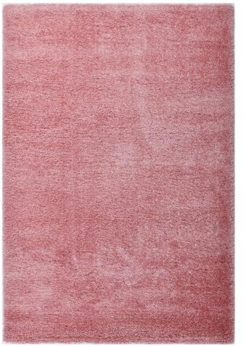Home Deluxe - Teppich SOFI - Farbe: Altrosa, Größe: 200 x 140 cm - Allergikerfreundlich, Floorhöhe: 4,3 cm, 100% Polypropylen Friese I Floorteppich Shaggy Designteppich