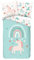 MTOnlinehandel Bettwäsche Kinder 135x200 - Mädchenbettwäsche Einhorn Motiv aus 100% Baumwolle - Unicorn Regenbogen Herz Kinder-Bettwäsche-Set Einhornbettwäsche Teenager Kinder