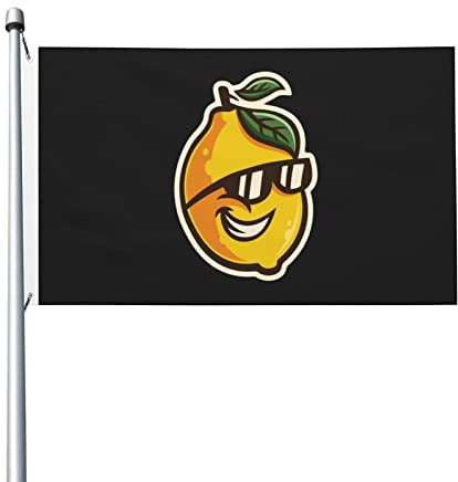 385 Bandera Limones Frescos Bandera De Pared Durable Bandera para Exteriores Resistente A La Intemperie Bandera Militar, para Exterior, Festival, 90x150cm