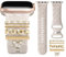 CeMiKa Blumengravierte Armbänder Kompatibel mit Apple Watch Armband 41mm 40mm 38mm für Damen, Silikonband & Dekorative Apple Watch Charms für iWatch Series 9 8 7 6 5 4 3 2 1 SE (inklusive Armband)