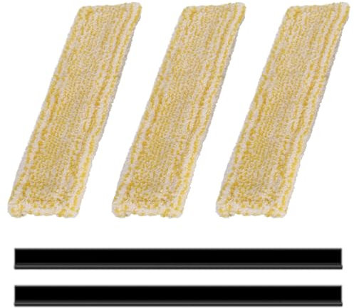 Lot de 5 tampons de rechange pour aspirateur de fenêtre Kärcher WV2 WV5 WV6 Plus Premium WV (jaune)