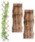 Relaxdays 3 Guías Plantas Trepadoras, Extensibles, Enrejado Enredaderas 180cm, Jardín, Balcón, Terraza, Madera, Marrón