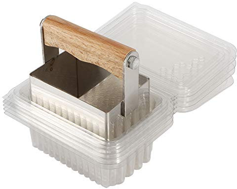 LOCADENCE Waben Honigschneider, Edelstahl, Professionelle Imker Schneidwerkzeuge mit 10 Teiliger Kunststoffbox Zum Einlegen von Wabenhonig, Einfach zu Bedienen