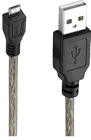 Câble micro USB 2.0 USB-A vers Mirco-B double (feuille + tressé) noir transparent 1,5 m 3 m 5 m 10 m(10m)