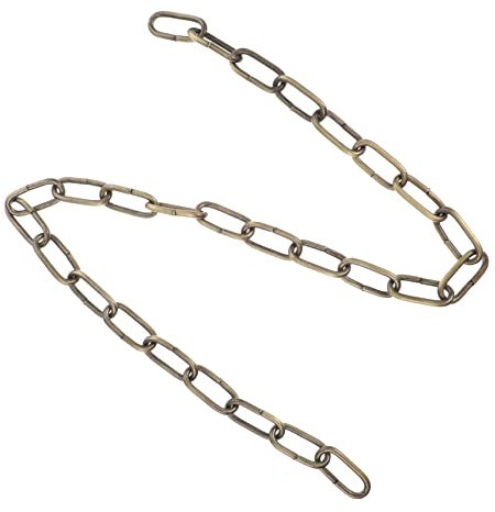 TOGEVAL 1Stk Kristall-Kronleuchterkette weißer Deckenventilator Kristalldekor Pendelleuchte Eisenkette für Kronleuchter Ersatzkette für Kronleuchter Lampenkette Lichterkette Schmiedeeisen