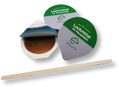 3er-Set Mausefallen-Portionsköder Komplett-Set (ca. 30 Anwendungen), effektiv, giftfrei, praktisch, sicher & hochattraktiv für Mäuse, bewährtes Premium Lockmittel für Schlagfallen und Lebendfallen