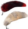 Nocyclonic 2 Pieces Fuchsschwanz Anhänger 40cm Tail, fox tail Schlüsselanhänger Für, Pelziger Schlüsselanhänger Mit Schwanz für Handtaschen -Cosplay (H)