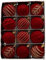 12 Stück beflockte Kugeln Set Samt Vintage Rot Gold Beflockte Weihnachtsbaumschmuck Bordeaux große dekorative Kugeln bruchsicher zum Aufhängen für Weihnachtskranz