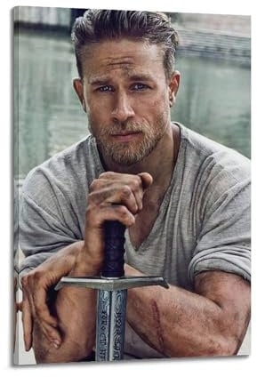 YXWOYNHY Poster mit Schauspieler-Charlie Hunnam, dekoratives Gemälde, Leinwand, Wandposter und Kunstdruck, modernes Familienschlafzimmer, 40 x 60 cm