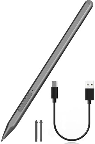 Biookhm Stylo Avancé pour Go/Ordinateur Portable/Livre USB C Port Rapide Stylets pour Artistes Numériques Créateurs Professionnels