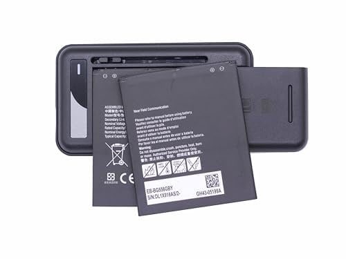 New 4050mAh EB-BG556GBY Replacement NFC Battery For Samsung Galaxy XCover 7 G556B G556BU1 G556B/DS Batteries (2 PCS+CHARGER)