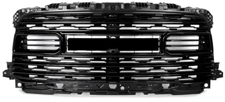 Rejilla Rejilla De Parachoques Delantero Horizontal Tipo Panal Abeja Negra Brillante Para RAM 2500 3500 4500 2020-2024