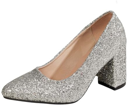 Trachtenschuhe Damen - Chunky Brautschuhe Dirndl Schuhe Geschlossene Trachten Elegant Bequem Spangenpumps Plateau Weite H Breite Füße Blockabsatz Hochzeitsschuhe Keilpumps für Hochzeiten Partys