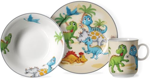 Ritzenhoff & Breker Kindergeschirr-Set Dino | 3-teilig | Variante: Kinderset 3tlg.. Dino