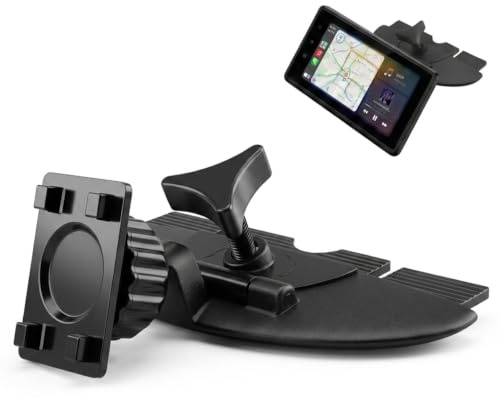 Auto Navi Halterung GPS CD SchlitzHalterung für CarPlay Bildschirm | CD Schlitz Halterung für CarPlay, Auto CD Slot Halterung Kompatibel mit 7-10 Zoll Portable Monitor Autoradio Auto Stereo GPS