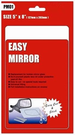 Pearl Automotive Universal Car Door/Wing Mirror Glass Replacement 5 x 8