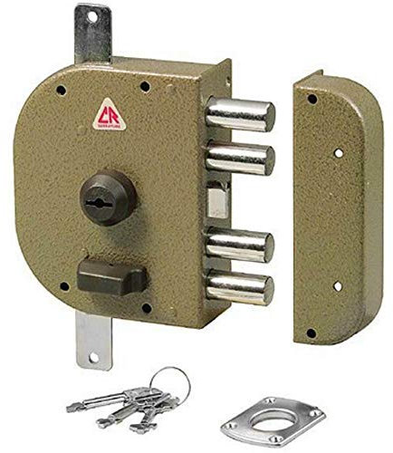 Cr Serrature 3250 C Serratura da Applicare con Scrocco, Entrata Sinistra, 60 mm