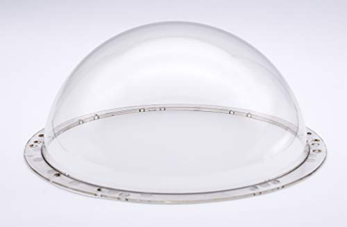JMX Acrylic/PC CCTV Camera Dome Cover Security Camera Housing Skylight Window Pet Dog Fence Window (9 Inches, Transparent)