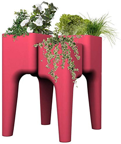 Hurbz KIGA M F Jardinière potager Plastique Fraise 88 x 64 x 88 cm