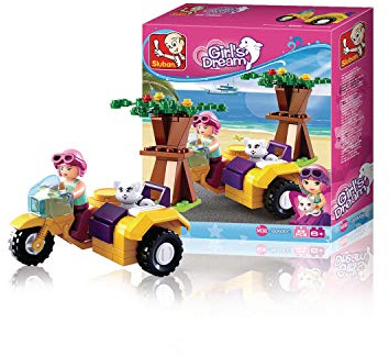 Sluban Klemmbausteine SL07054, Spielset, Klemmbausteine, City, mit Spielfigur, Mädchenträume Sluban_M38-B0600C Mehrfarbig