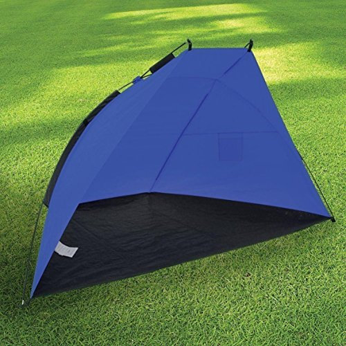 Beach Tent Portable 2 Person Garden And Fishing Waterproof Sun Shelter UV Protection Beach Shade Camping Tent for Outdoor Activities With Carry Bag ..COLOUR VARIES