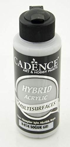 Peinture acrylique multifonctions chaînes HYBRID H074 gris frais.