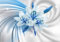 wandmotiv24 Fototapete Hell blau Lilien Blüten, M 250 x 175 cm - 5 Teile, Wanddeko, Wandbild, Wandtapete, Blumen Pflanzen, Weiss M1320