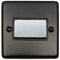 G&H CFB369-PC Standard Plate Matt Black 1 Gang Triple Pole 10A Fan Isolator Switch