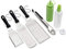 Anmarko Metal Spatula Set of 6 - Griddle Accessories kit - Grill Flat Spatula Pancake Flipper Hamburger Turner - Metal Utensil Great for BBQ Grill Flat Top Cast Iron Griddle - Commercial Grade