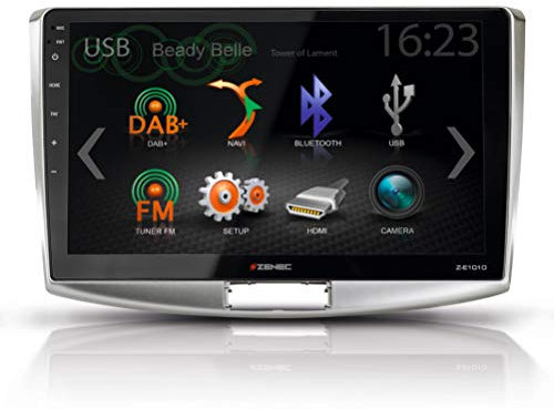 ZENEC E>GO CORE Set bestehend aus Z-F2012 + Z-E1010, Multimediasystem für VW Passat B7 3C, Autoradio mit 10,1“/25,7 cm Touchscreen, DAB+, USB, Bluetooth, zum Navi erweiterbar