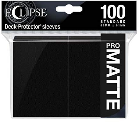 Ultra Pro E-15613 Eclipse Standardhüllen, matt, 100 Stück, Tiefschwarz