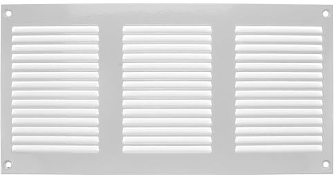 Vent Systems 30 x 15 cm Lüftungsschlitz-Abdeckungen - Weiß – Metall-Luftrücklauf-Grill mit eingebautem Schädlingsschutz