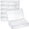 6 Pieces Mini Plastic Clear Beads Storage Containers Box for Collecting Small Items, Beads, Jewelry, Business Cards, Game Pieces, Crafts (5.2 x 3 x 1.2 Inch)