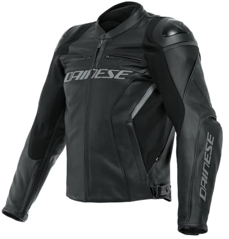 Dainese Racing 4 Blouson en cuir de moto, schwarz/schwarz, 58