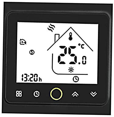 Kavolet Intelligenter Thermostat, Digital Raumthermostat, Intelligenter Temperaturregler für 5A Wasser Fußbodenheizung Thermostat, für Hotel, Haus, Schule, Büro (kein WLAN
