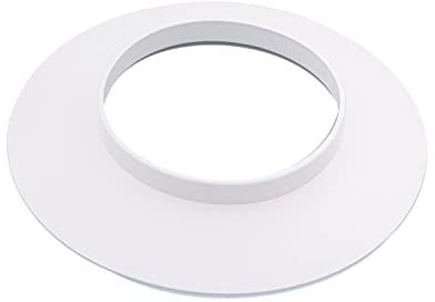 Tygerix Cache mur blanc de 100 mm | Rosace en PE renforcée pour couvertures tubes de chaudière Stufe et installations | Résistant à la chaleur | Produit certifié